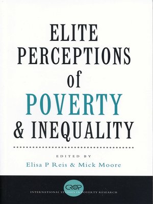 cover image of Elite Perceptions of Poverty and Inequality